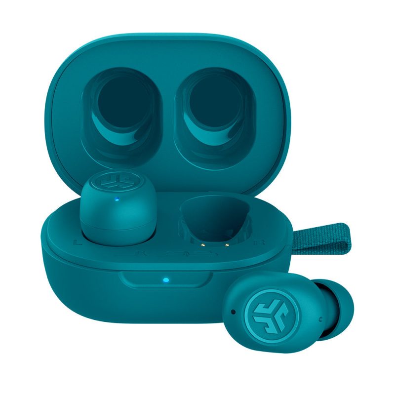 JLab JBuds Mini True Wireless Earbuds Aqua Teal Front 1fd88462 093f 487f 8eaf 0571ccde33f6