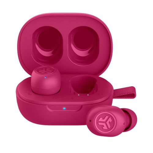 JLab JBuds Mini True Wireless Earbuds Pink Front c1340f60 b7c3 4292 a678 d16133b5531f